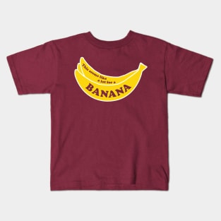 Free Banana Bunch Kids T-Shirt